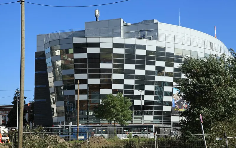 Das UCI Kino im Düsseldorfer MedienHafen.